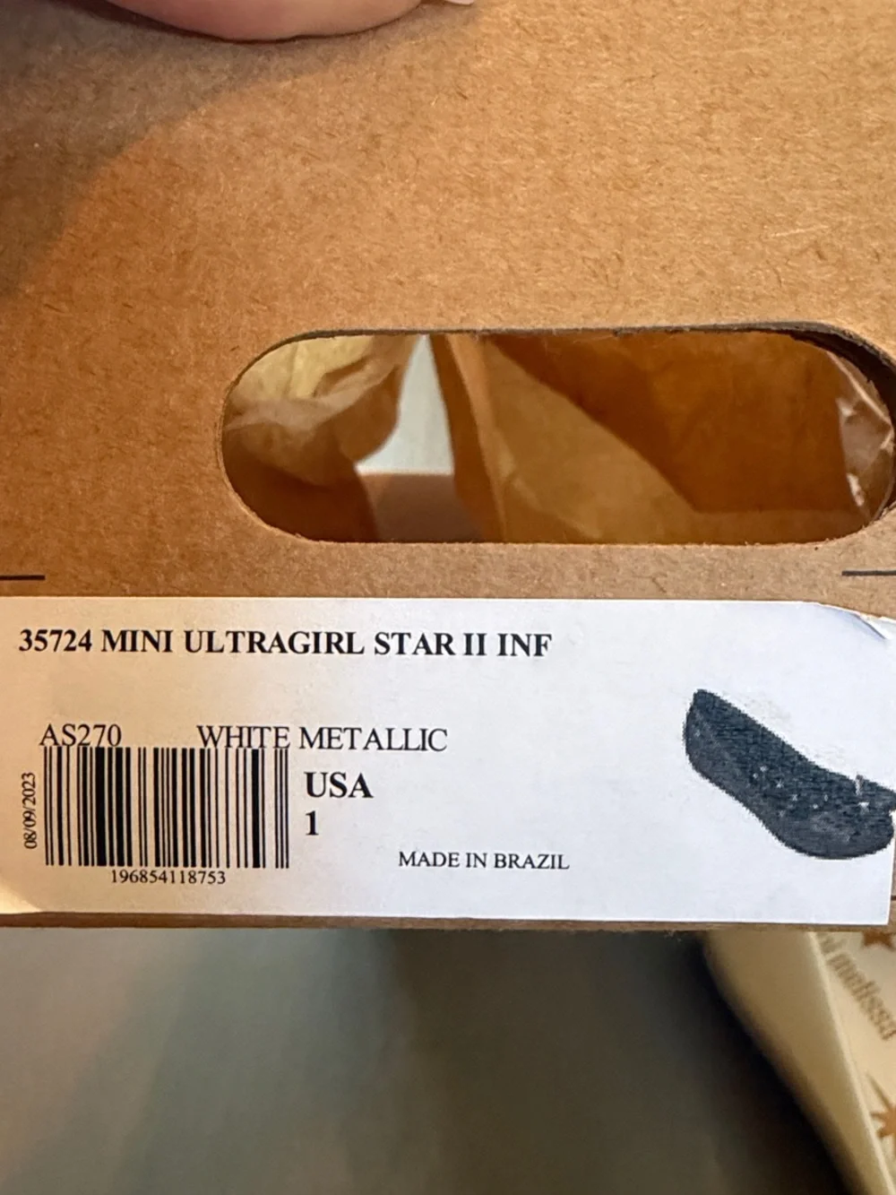 Mini Melissa Ultragirl Star Ballerina in Pearl